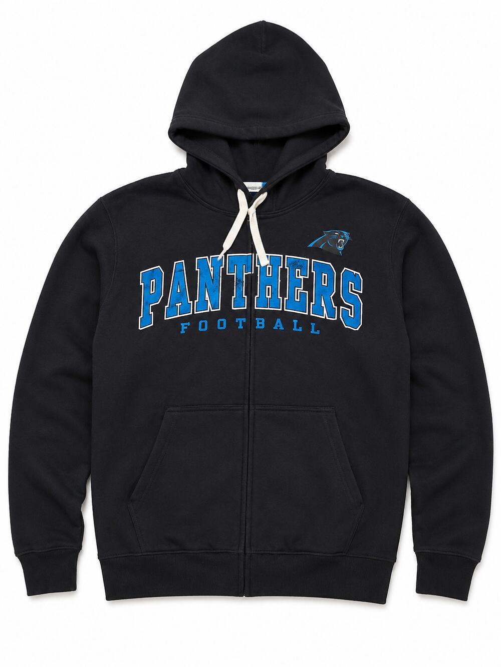 NFL Carolina Panthers Football‎ Hoodie Sweatshirt Men's Large Black Pullover